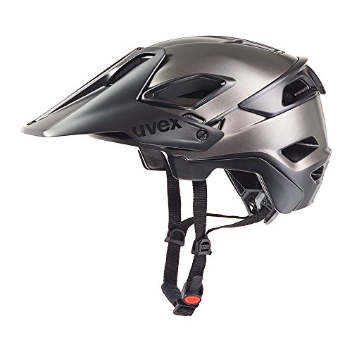 Uvex Jakkyl - Casco de Ciclismo Unisex, Color Negro/Plata Oscuro Mate