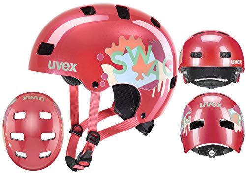 uvex Kid 3 Casco de Bicicleta, Juventud Unisex, Coral, 55-58 cm