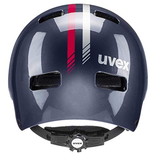 uvex Kid 3 Casco de Bicicleta, Unisex-Youth, Race Midnight, 55-58 cm