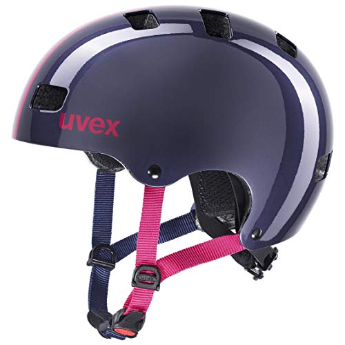 uvex Kid 3 Casco de Bicicleta, Unisex-Youth, Race Midnight, 55-58 cm