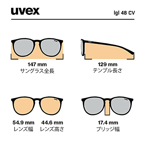 uvex lgl 48 CV Gafas de Sol, Unisex-Adult, Anthracite Mat/Mirror Plasma, One Size