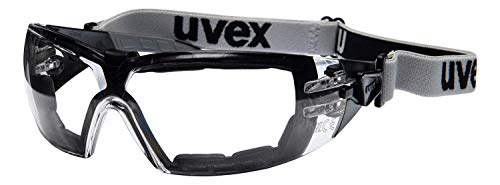 Uvex Pheos Guard Schutzbrille - Supravision Extreme - Transparent/Schwarz-Grau