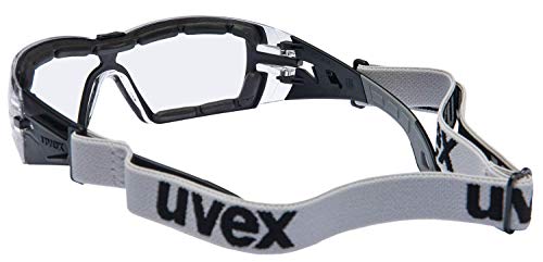 Uvex Pheos Guard Schutzbrille - Supravision Extreme - Transparent/Schwarz-Grau