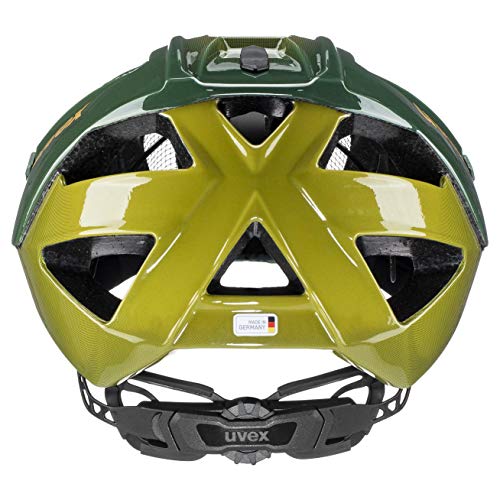 uvex Quatro Casco de Bicicleta, Unisex-Adult, Forest-Mustard, 52-57 cm