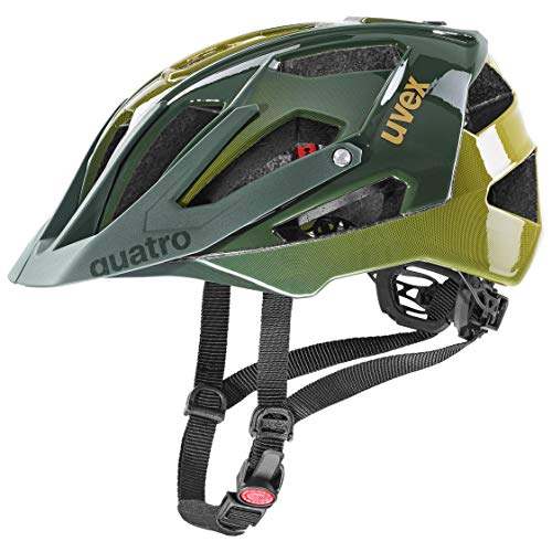 uvex Quatro Casco de Bicicleta, Unisex-Adult, Forest-Mustard, 52-57 cm