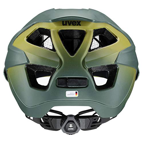 uvex Quatro integrale Tocsen Casco de Bicicleta, Unisex-Adult, Forest-Mustard Mat, 52-57 cm