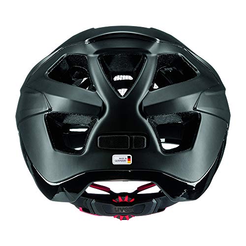 Uvex Quatro ITG Casco Ciclismo, Unisex Adulto, Black Mat, 56-61 cm