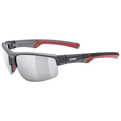 Uvex Sportstyle 226 Gafas de Deporte, Adultos Unisex, Grey Red/ltm. Silver, One Size