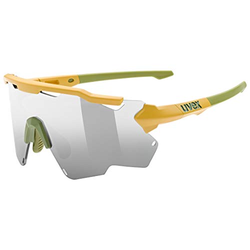 uvex Sportstyle 228 Gafas de Deporte, Adultos Unisex, Mustard Olive Mat/Silver, One Size