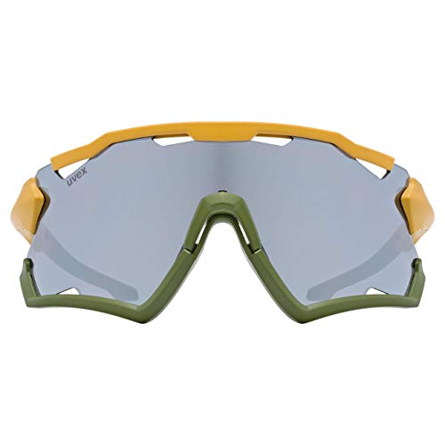 uvex Sportstyle 228 Gafas de Deporte, Adultos Unisex, Mustard Olive Mat/Silver, One Size