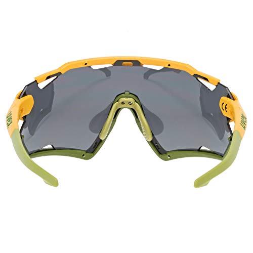 uvex Sportstyle 228 Gafas de Deporte, Adultos Unisex, Mustard Olive Mat/Silver, One Size