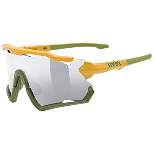 uvex Sportstyle 228 Gafas de Deporte, Adultos Unisex, Mustard Olive Mat/Silver, One Size