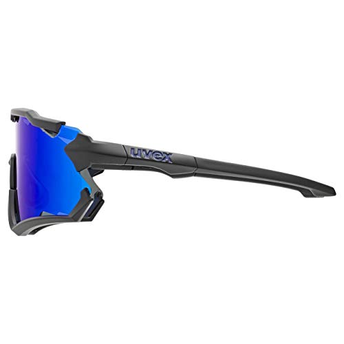 uvex Sportstyle 228 Gafas de Deporte, Unisex-Adult, Black Mat/Blue, One Size