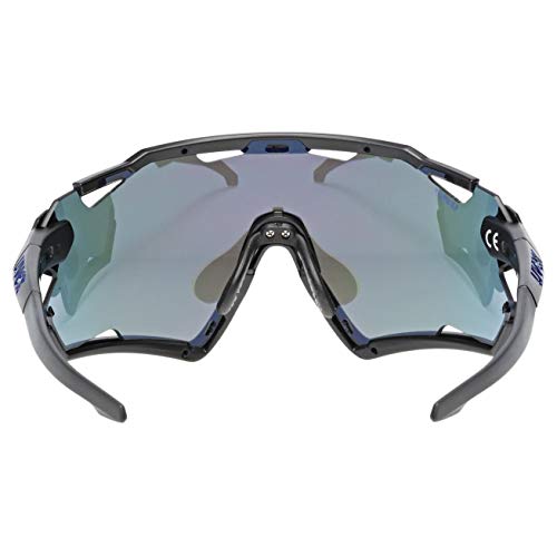 uvex Sportstyle 228 Gafas de Deporte, Unisex-Adult, Black Mat/Blue, One Size