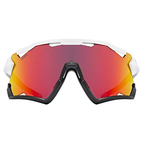 uvex Sportstyle 228 Gafas de Deporte, Unisex-Adult, White Black Mat/Red, One Size