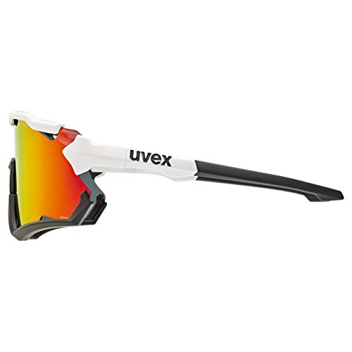 uvex Sportstyle 228 Gafas de Deporte, Unisex-Adult, White Black Mat/Red, One Size