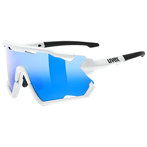 Uvex Sportstyle 228 Set Gafas de Deporte, Adultos Unisex, White Mat/Blue, One Size