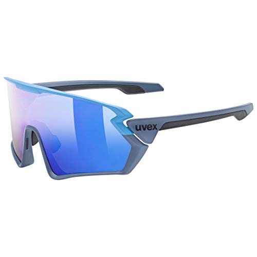 uvex Sportstyle 231 Gafas de Deporte, Adultos Unisex, Blue Grey Mat/Mirror Blue, One Size