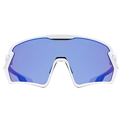 uvex Sportstyle 231 Gafas de Deporte, Adultos Unisex, White Mat/Mirror Blue, One Size