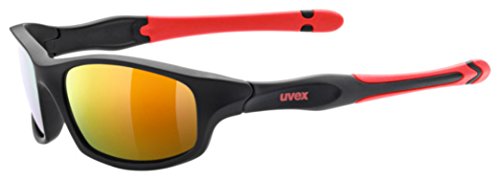 Uvex Sportstyle 507 Junior Gafas de Ciclismo, Unisex bebé, Negro/Rojo, Talla Única