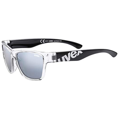 Uvex sportstyle 508 Gafas de sol, Juventud unisex, black clear, one size