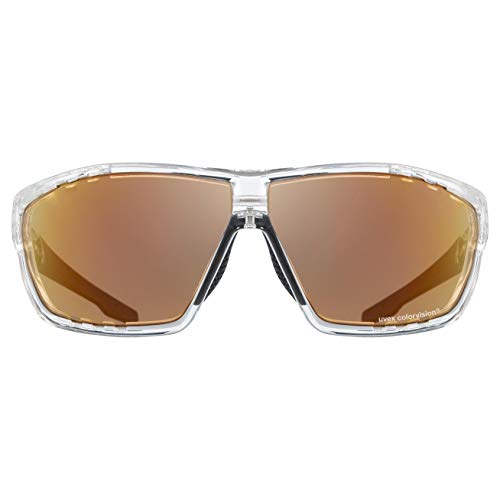 uvex Sportstyle 706 CV VM Gafas de Deporte, Unisex-Adult, Clear/Red, One Size