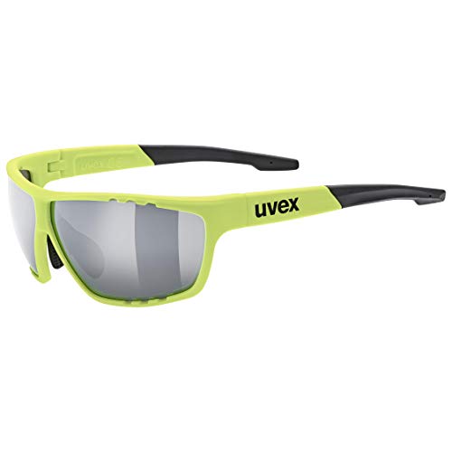 uvex Sportstyle 706 Gafas de Deporte, Adultos Unisex, Neon Yellow/Silver, One Size