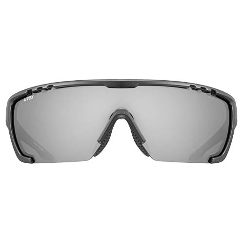 uvex Sportstyle 707 Gafas de Deporte, Unisex-Adult, Black Mat/Silver, One Size