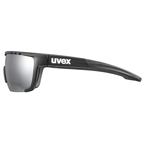 uvex Sportstyle 707 Gafas de Deporte, Unisex-Adult, Black Mat/Silver, One Size