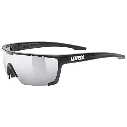 uvex Sportstyle 707 Gafas de Deporte, Unisex-Adult, Black Mat/Silver, One Size