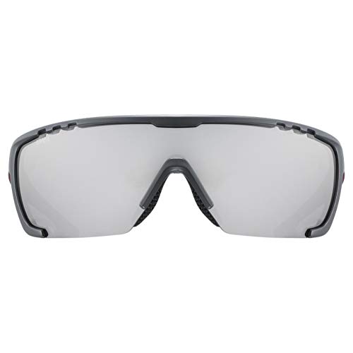 uvex Sportstyle 707 Gafas de Deporte, Unisex-Adult, Grey Red Mat/Silver, One Size