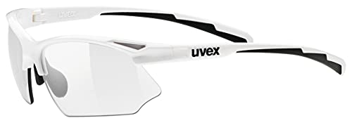 Uvex Sportstyle 802 Vario Gafas de Ciclismo, Unisex Adulto, White, One Size