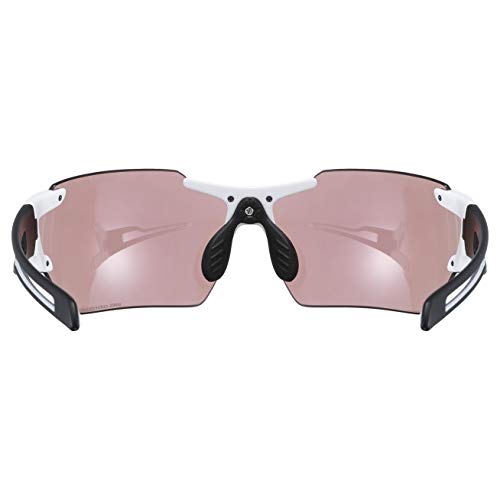 uvex Sportstyle 803 CV Gafas de Deporte, Adultos Unisex, White Black Mat/Amber, One Size