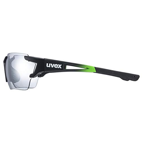 Uvex sportstyle 803 race vm Gafas de deporte, Adultos unisex, black green/smoke, one size