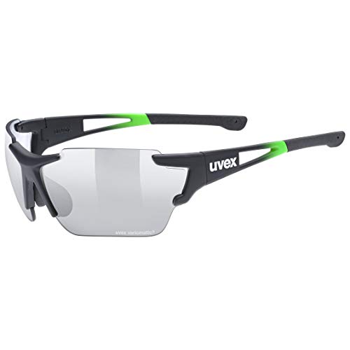 Uvex sportstyle 803 race vm Gafas de deporte, Adultos unisex, black green/smoke, one size