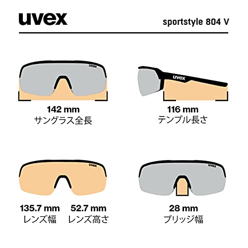 Uvex sportstyle 804 v Gafas de deporte, Adultos unisex, white, one size