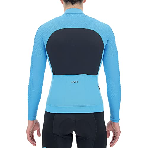 UYN Man Biking Airwing Winter OW Shirt Long_SL. Maillot de Ciclismo de Manga Larga, Hombre, Turquesa/Negro, Medium