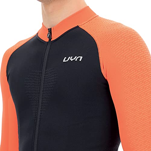 UYN Man Biking Granfondo OW Shirt Long_SL. Maillot de Ciclismo de Manga Larga, Hombre, Blackboard/Ibis, Medium