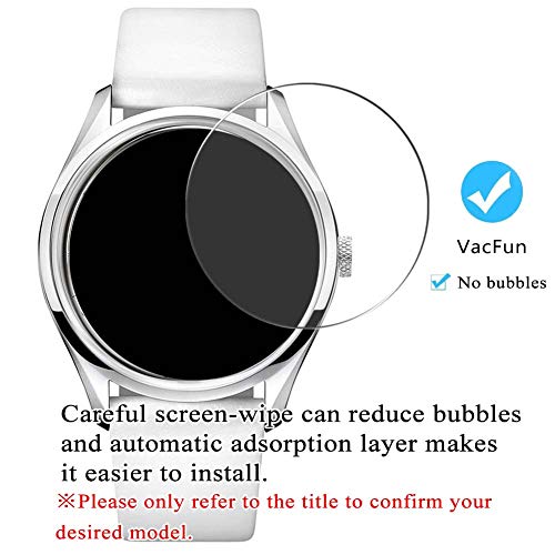 VacFun 3 Piezas Vidrio Templado Protector de Pantalla para Graham 2CCAC.G03A, 9H Cristal Screen Protector Sin Burbujas, Alta Definición Película Protectora Reloj Inteligente Smartwatch Pulsera