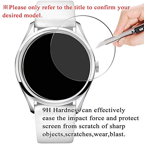 VacFun 3 Piezas Vidrio Templado Protector de Pantalla para Graham 2CCAC.G03A, 9H Cristal Screen Protector Sin Burbujas, Alta Definición Película Protectora Reloj Inteligente Smartwatch Pulsera