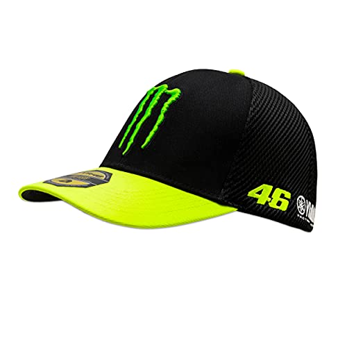 Valentino Rossi Gorra de Visera Central Sponsor,One Size,Negro,Hombre