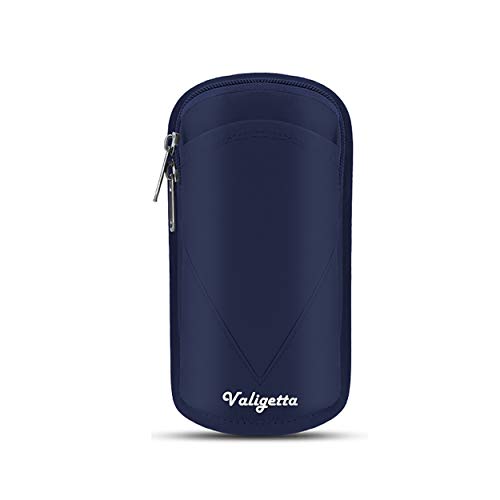 Valigetta Funda para móviles Universal de 6,5” - Estuche Impermeable con Cierre para móvil – Ciclismo y Otros Deportes. (Azul)