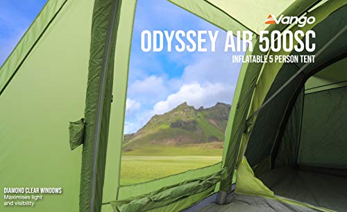 Vango Airbeam Odyssey Air Inflatable Tent, Unisex Adulto, Epsom Green