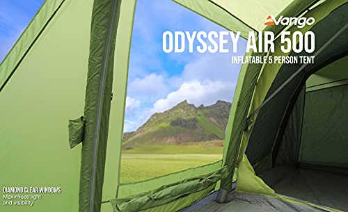 Vango Airbeam Odyssey Air Inflatable Tent, Unisex Adulto, Epsom Green, Talla Única