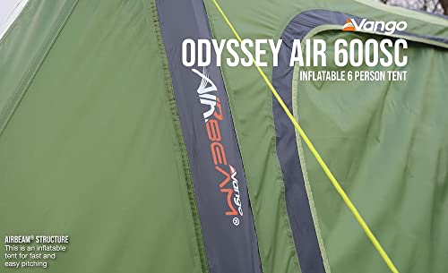 Vango Airbeam Odyssey Air Inflatable Tent, Unisex Adulto, Epsom Green, Talla Única