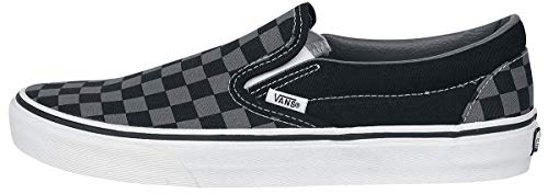 VANS Classic Slip-On Checkerboard, Zapatillas Unisex Adulto, Blanco (Black/Pewter Ch), 42 EU