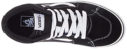 Vans Filmore Hi Suede/Canvas, Zapatillas, Lona de Ante Negro Blanco, 38 EU