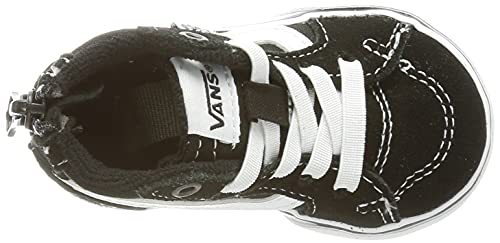 Vans Filmore Hi Zip, Zapatillas Altas, Suede Canvas Black White, 26 EU