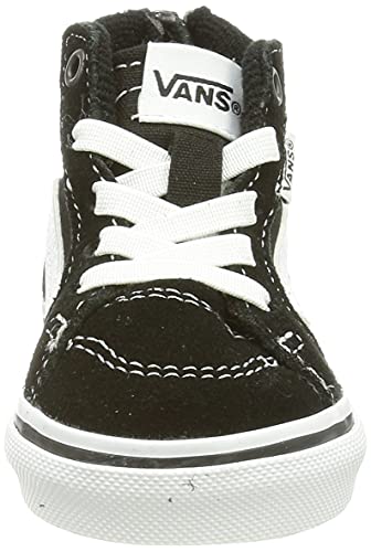 Vans Filmore Hi Zip, Zapatillas Altas, Suede Canvas Black White, 26 EU