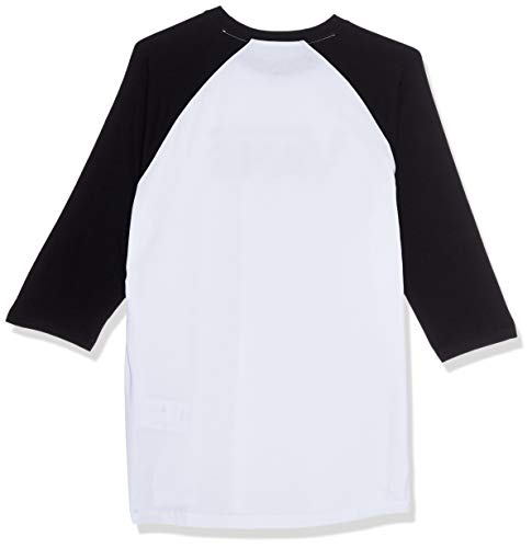 Vans Herren Classic Raglan T-Shirt, Mehrfarbig (WHITE-BLACK YB2), Large